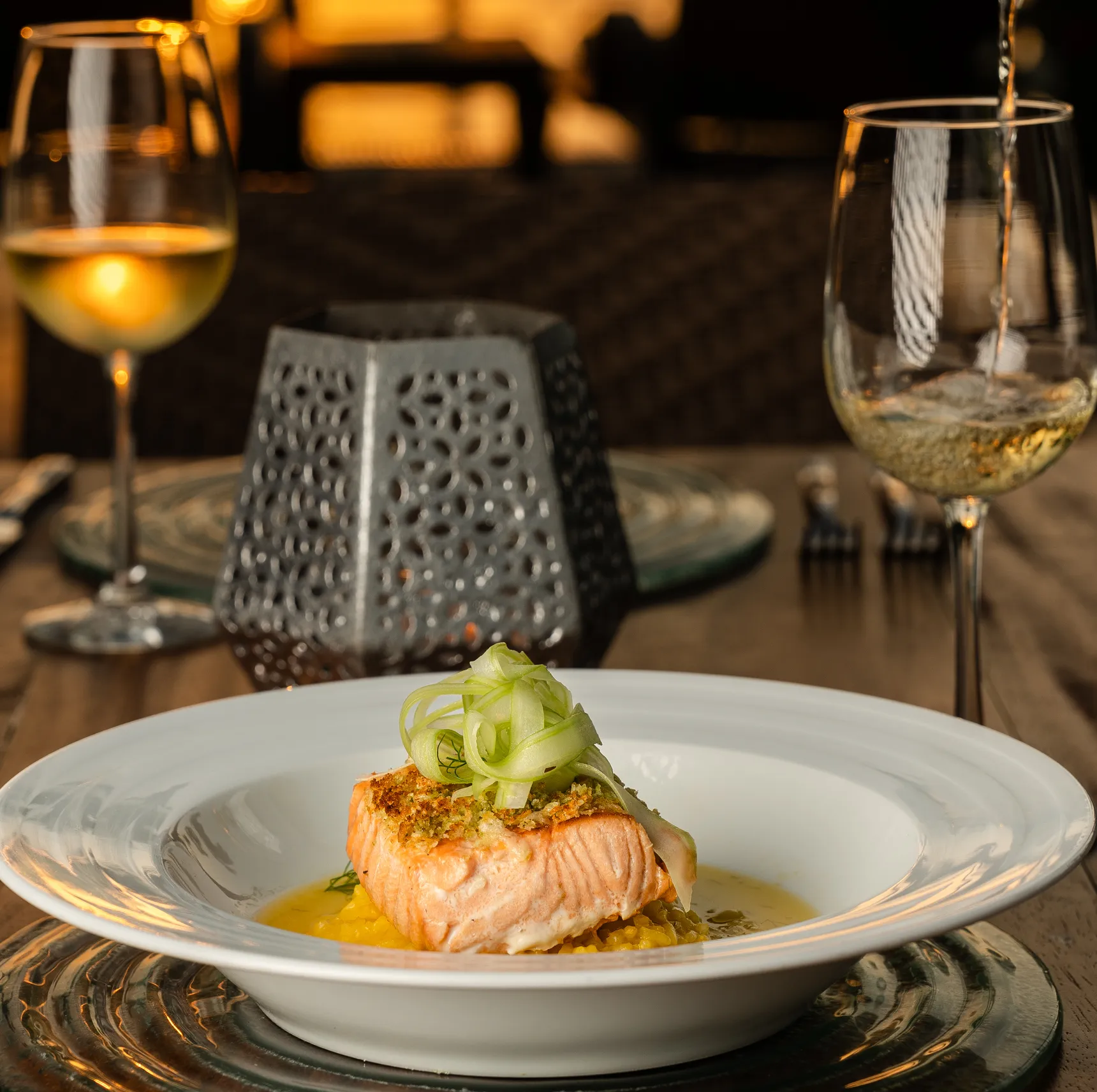 Gourmet dish served at the resort